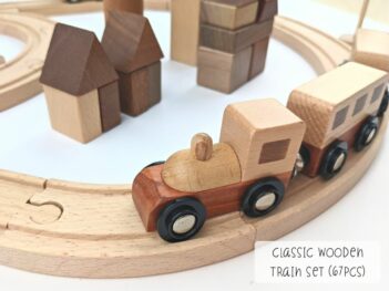 Classic Wooden Train Set (67pcs) KB0051-2
